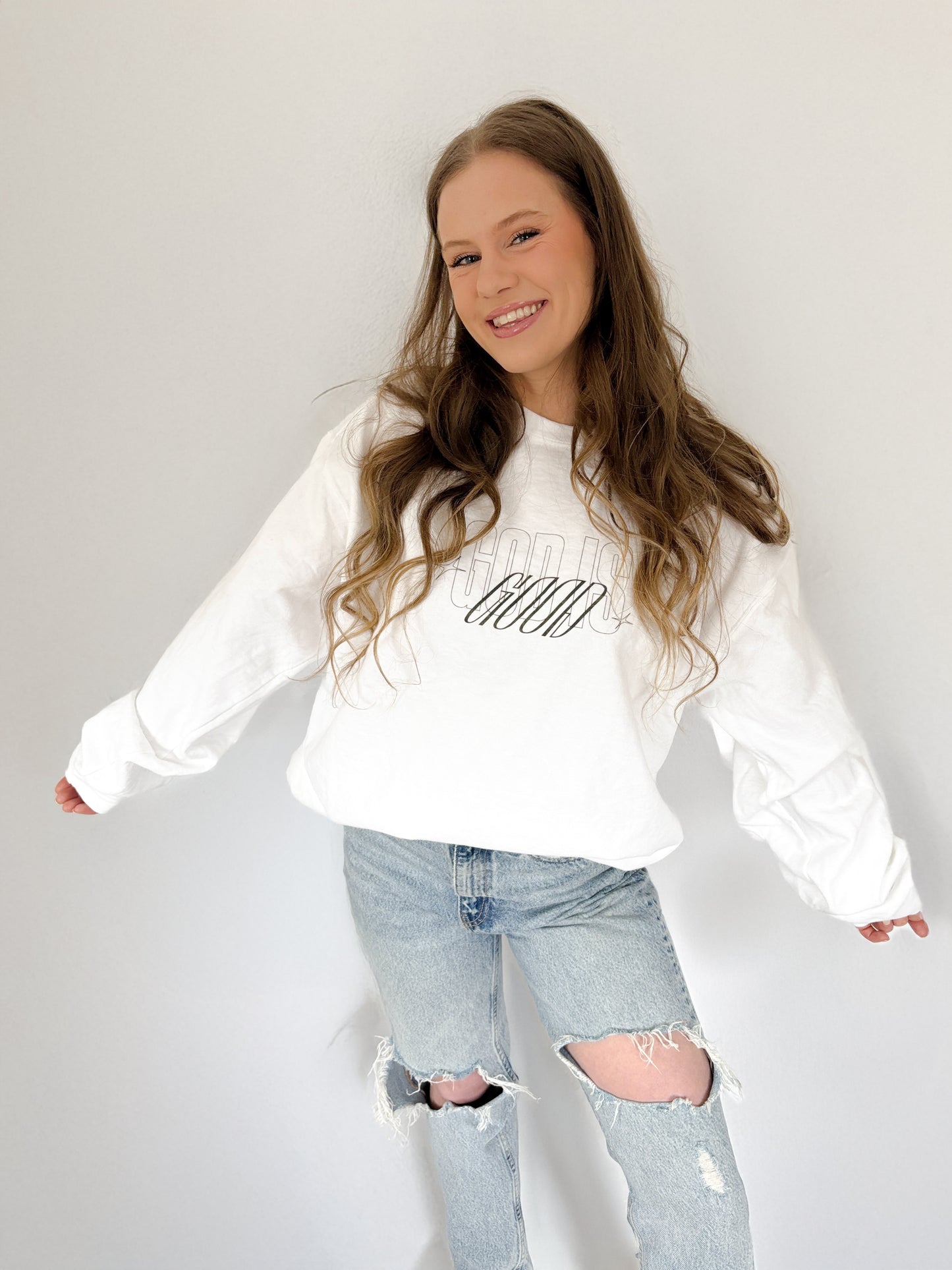 God is Good Crewneck Sweatshirt