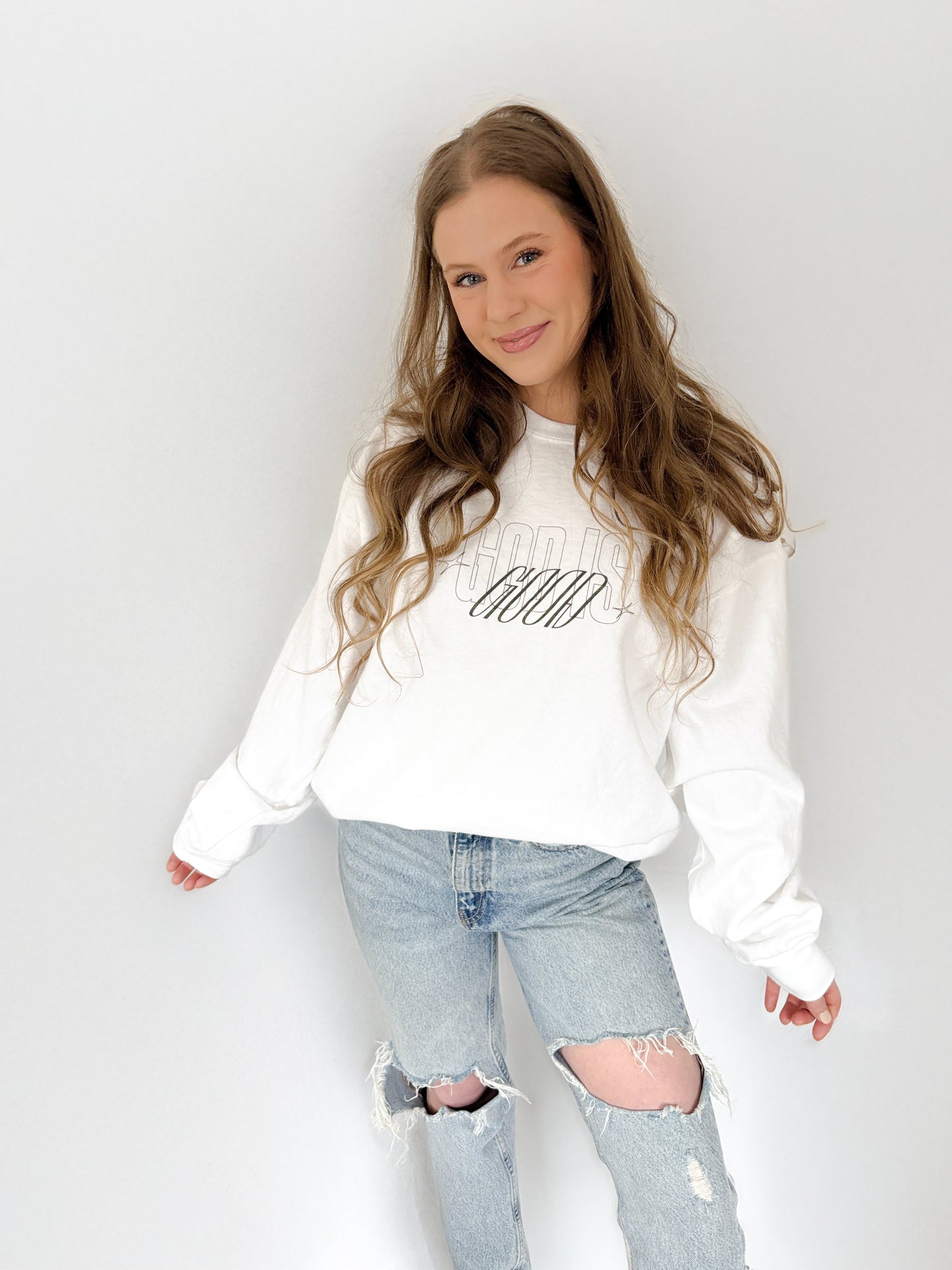 God is Good Crewneck Sweatshirt